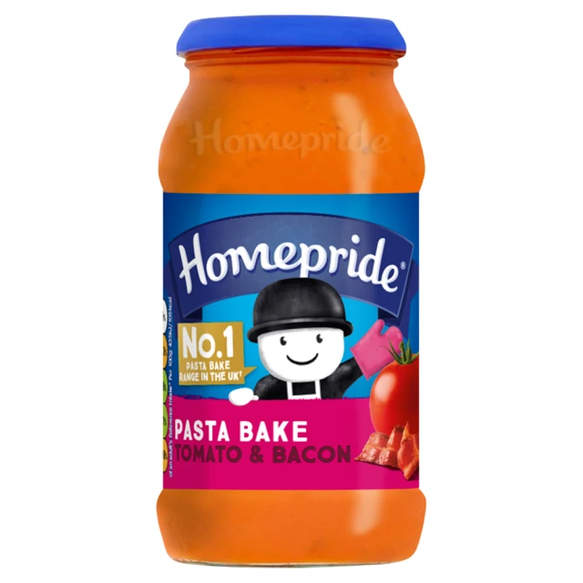 Homepride Pasta Bake Creamy Tomato & Bacon 485G