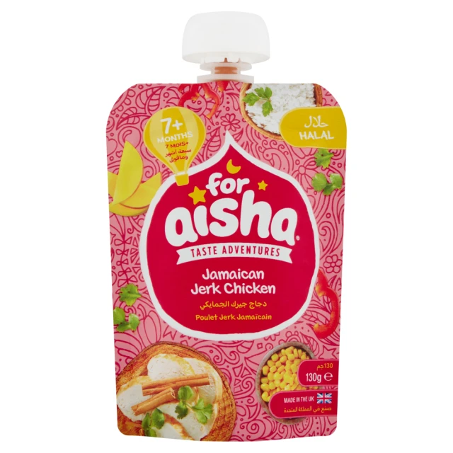 For Aisha Jamaican Jerk Chicken 7+ Months - 130g