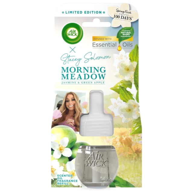 Air Wick Morning Meadow Scented Oil Electrical Plug In Diffuser Single refill 19ml