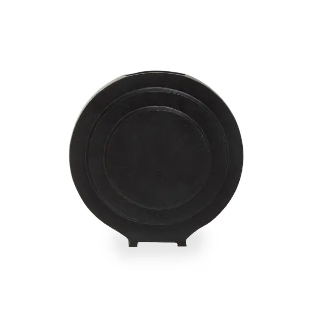 Hapax Round Matt Black Finish Vase
