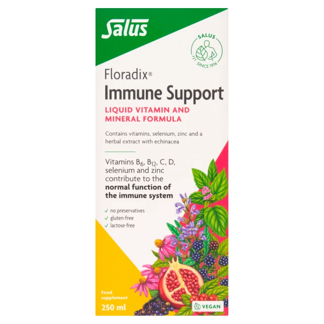 Floradix Immune Support Liquid Vitamin and Mineral Formula Food Supplement 250ml