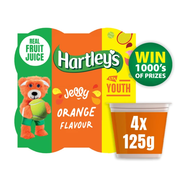 Hartley's Orange Jelly 4 x 125G