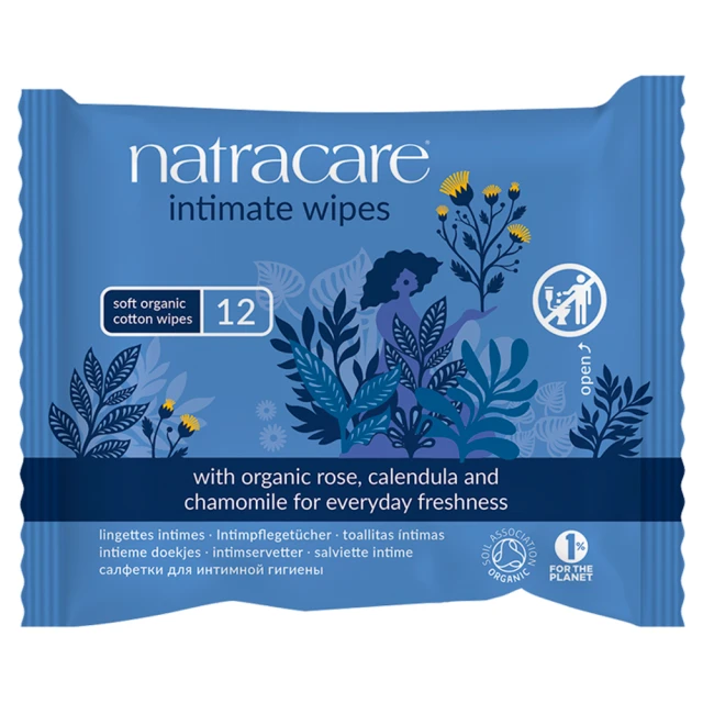Natracare Organic 12 Intimate Wipes