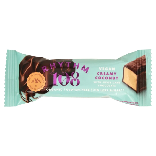 Rhythm 108 Super Coconut Swiss Choc Bar - 33G