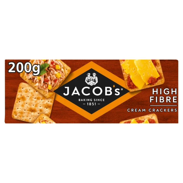 Jacobs Hi Fibre Cream Crackers 200g