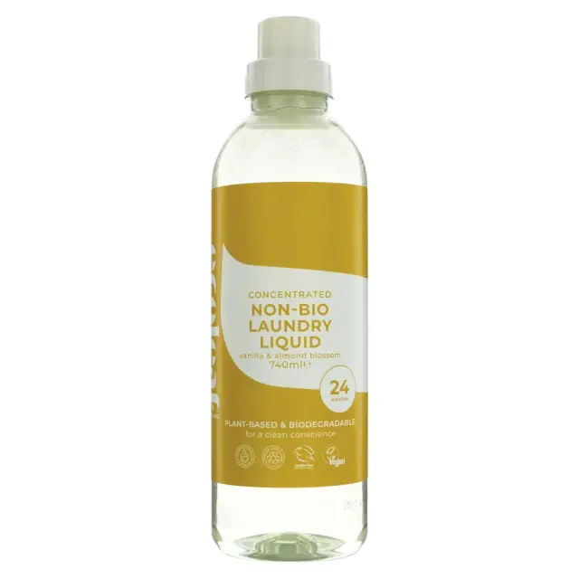 ECOLEAF BY SUMA - Laundry Liquid- Vanilla - Conc - Non Bio Concentrated 24 Washes - 740ML