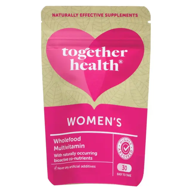 TOGETHER HEALTH - Women's Wholefood Multivitamin - 1-A-Day 22 Essential Nutrients - 30 CAPS