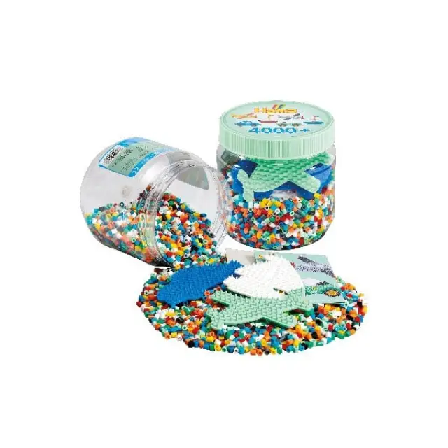 Hama Midi Beads 4000pcs and 3 Pegboards 