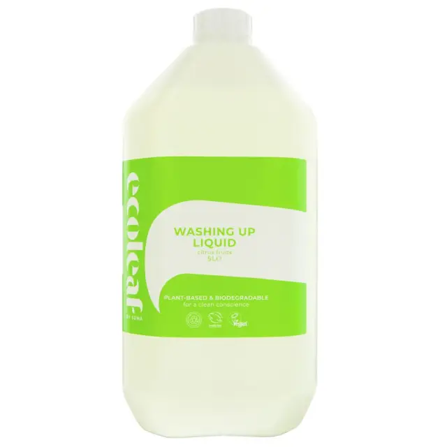ECOLEAF BY SUMA - Washing Up Liquid-Citrus Fruit - Fragrance - Citrus Fruits - 5L