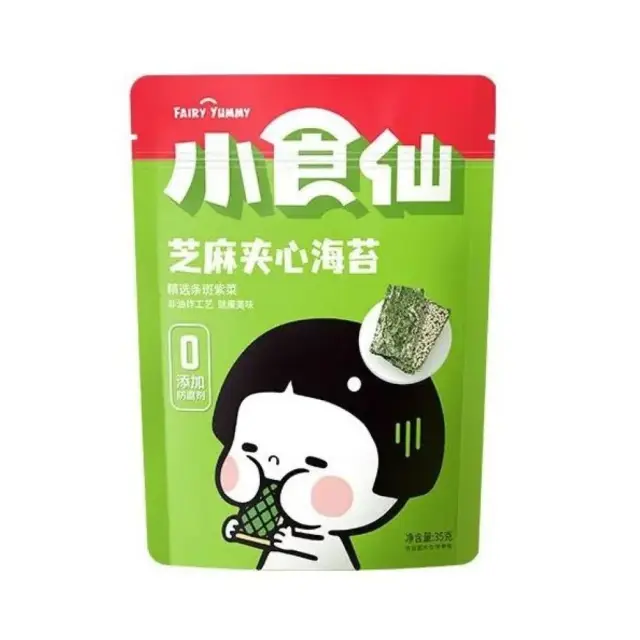 Bestore Stuffed seaweed with sesame seeds 35g/bag 良品铺子小食仙芝麻夹心海苔35g/袋