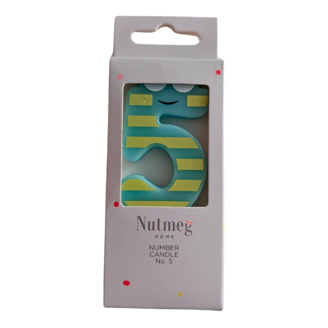 NUTMEG ANIMAL NUMBER CANDLE NO.5