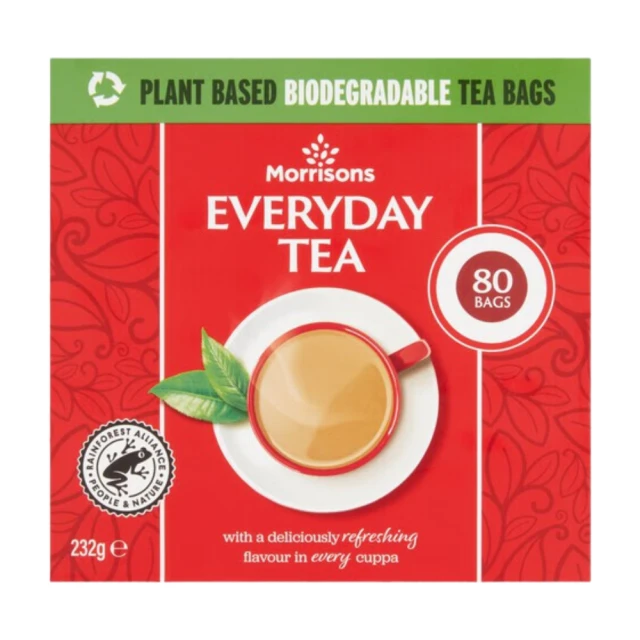 Morrisons Everyday Tea 80 Tea Bags 232G