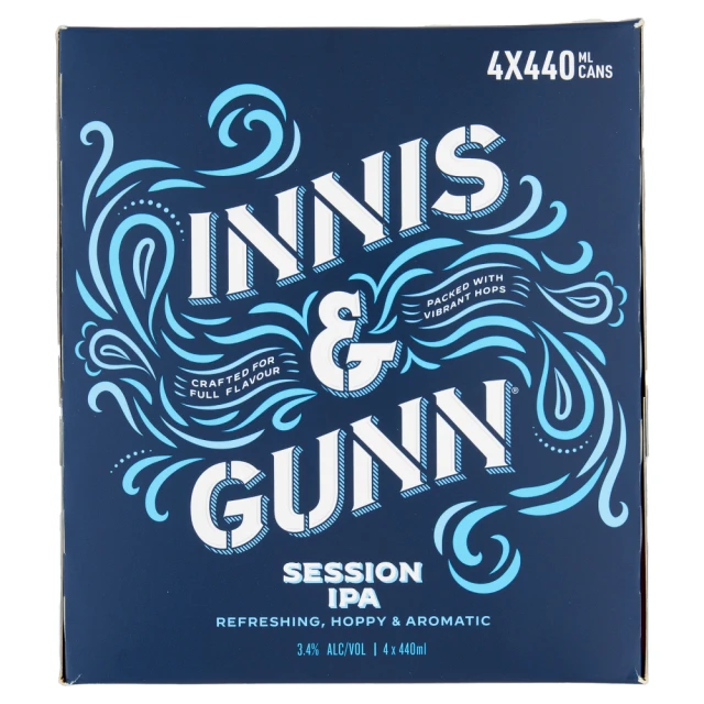 Innis And Gunn Session Ipa 4 X 440ml (Abv 3.4%)
