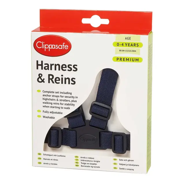 Clippasafe Harness & Reins Navy