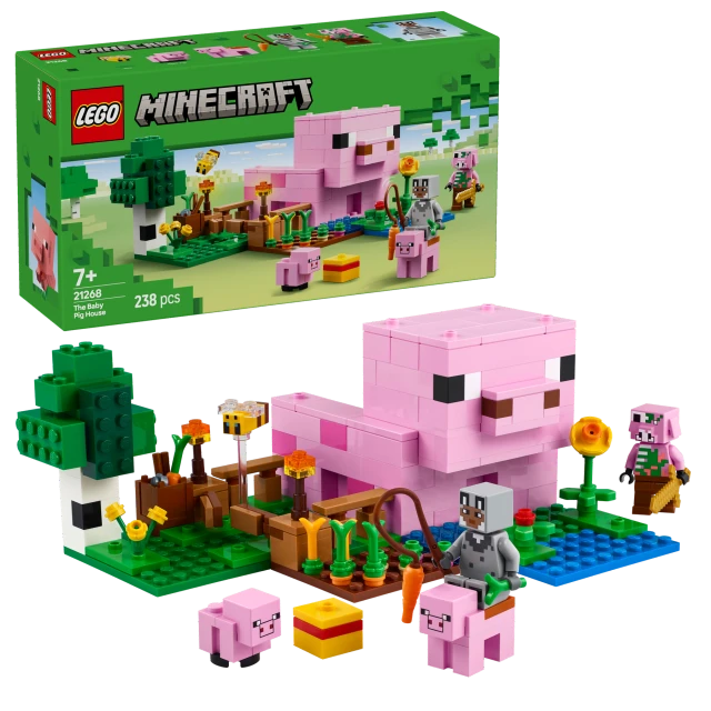 LEGO Minecraft 21268 The Baby Pig House Set