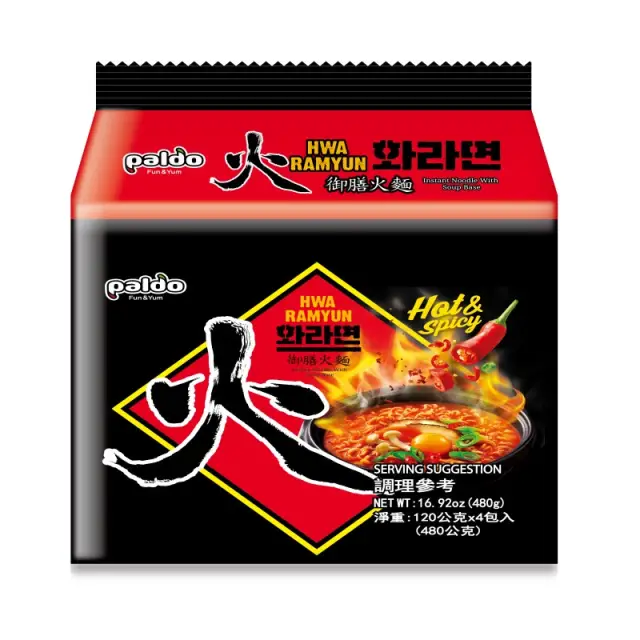 Paldo Hwaramen 120g (5 pack) 八道火辣面 120g (5 连包)