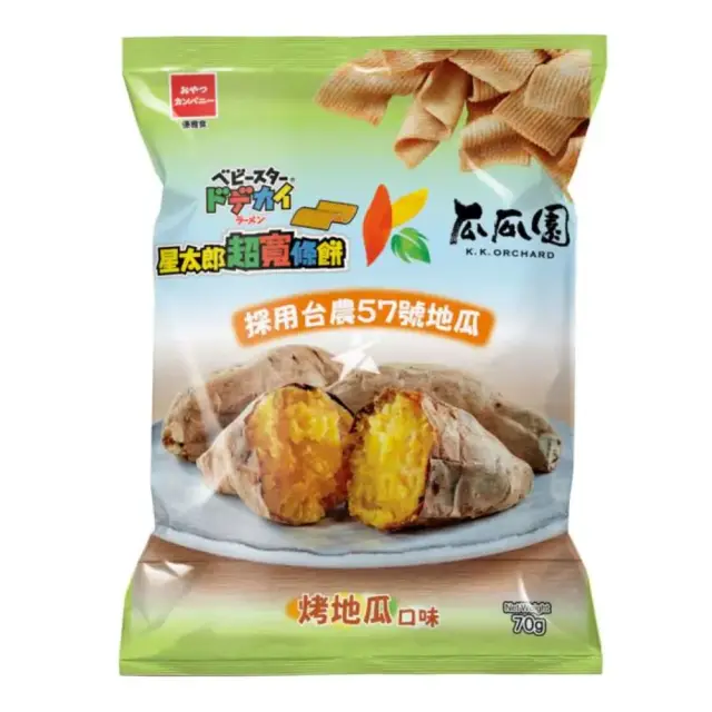 Baby Star Ramen Snack Sweet Potato Flavour (Wide) 70g 童星红薯味超宽干脆面 70g