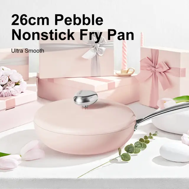 VELOSAN 26cm Cast Aluminium Frying Pan with Lid
