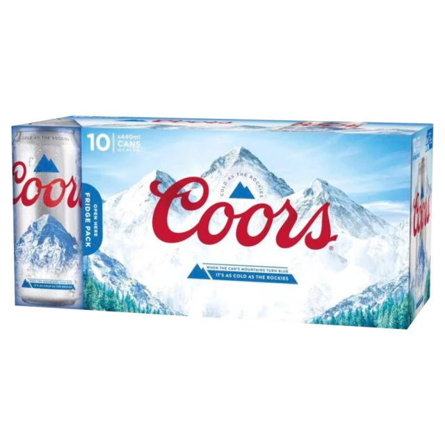 Coors 4.0% 10X440ml Shrink