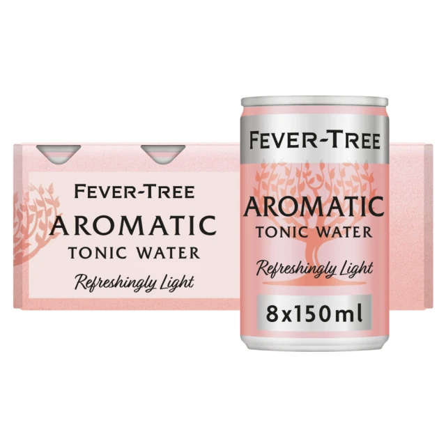 Fever-Tree Refreshingly Light Aromatic Tonic Water 8 X 150ml Cans