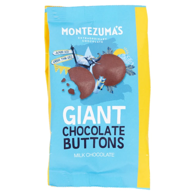 Montezuma's Giant Milk Chocolate Buttons - 120G