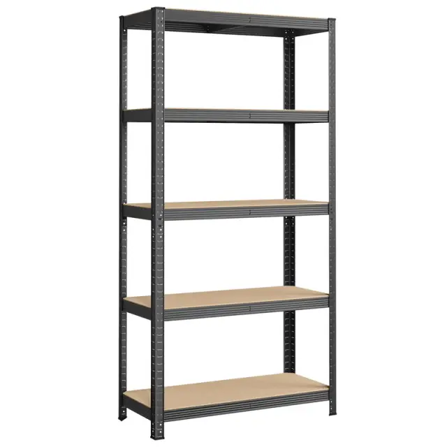 SONGMICS Shelving, 5-Tier, Set of 2, 180x90x40cm, Dove Grey