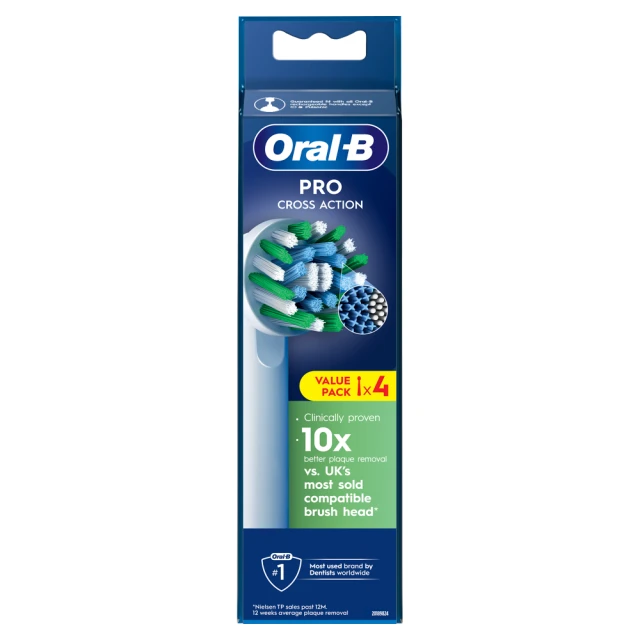 Oral B Cross Action Brush Heads 4 pack