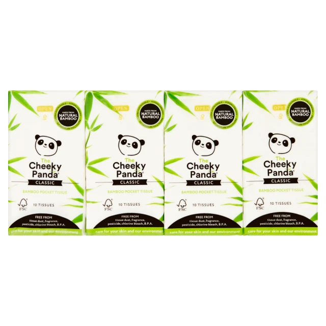 The Cheeky Panda Classic 8 Bamboo Pocket Tissue