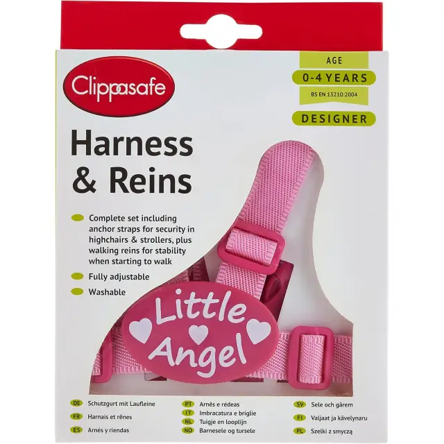 Clippasafe Harness & Reins Little Angel