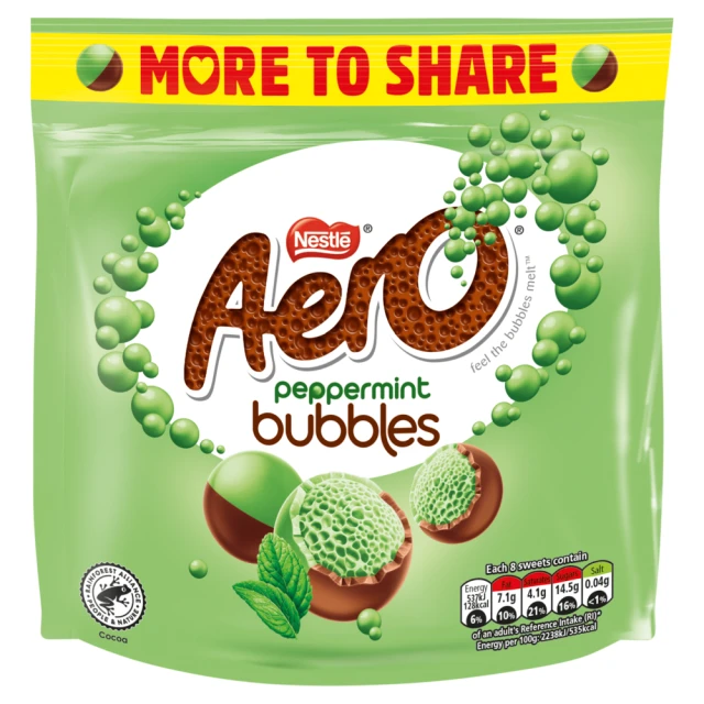Aero Peppermint Bubbles More To Share 181g