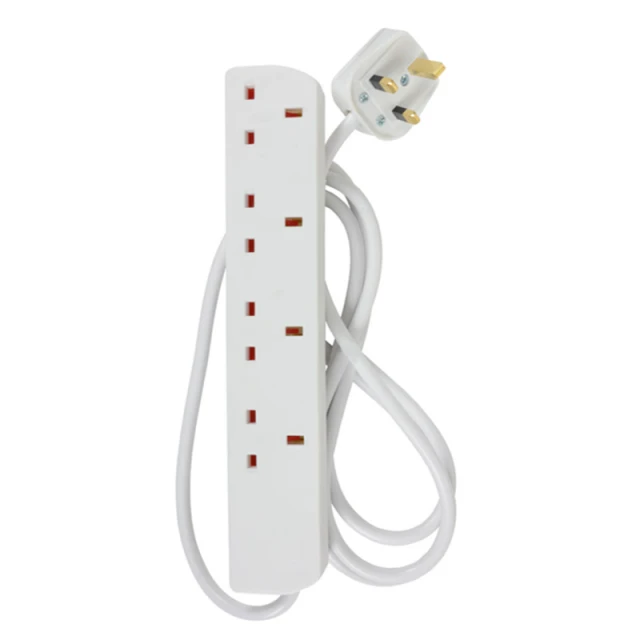 MORRISONS 13 AMP 4 GANG EXTENSION LEAD 2M