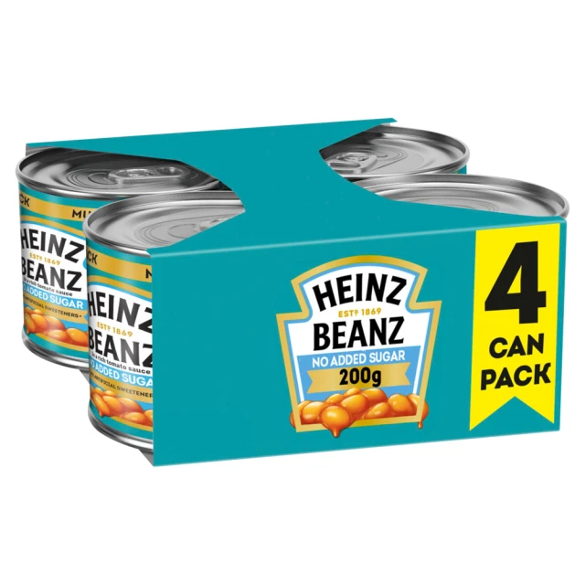 Heinz Beanz No Added Sugar 4 X 200g