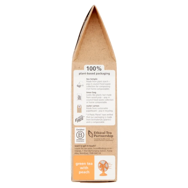 Teapigs - Green Tea with Peach - 6 x 37.5g