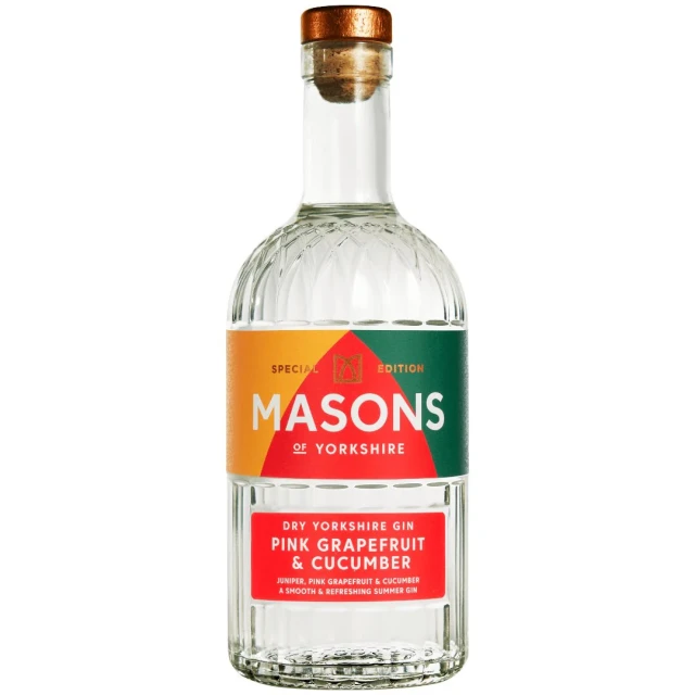 Masons of Yorkshire Pink Grapefuit & Cucumber Gin 70cl