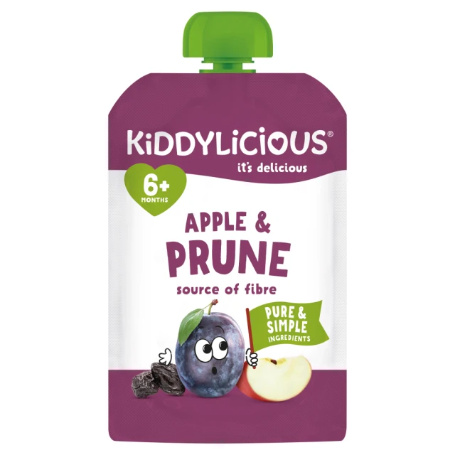 Kiddylicious Prune & Apple Pouch 6+ Months 100G