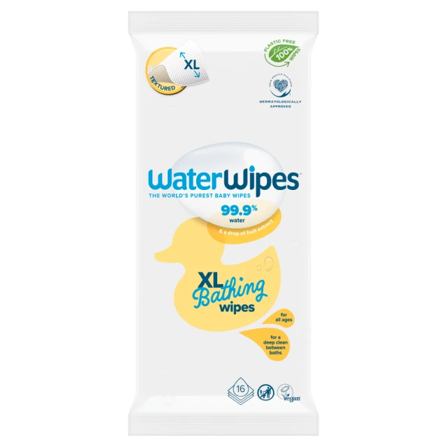 WaterWipes XL Bathing Baby Wipes 16 pack