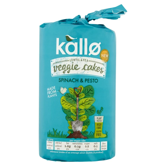 Kallo Spinach & Pesto Veggie Cakes 122g
