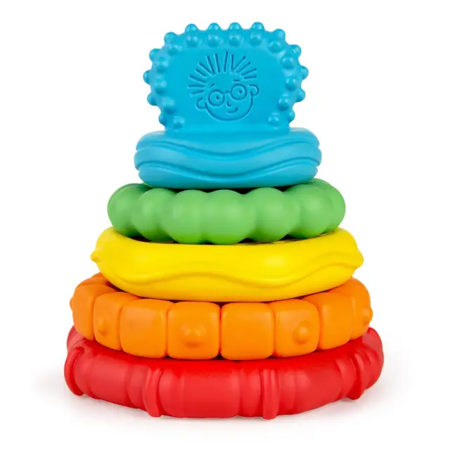 Baby Einstein Stack and Teethe Multi-Textured Teether Toy
