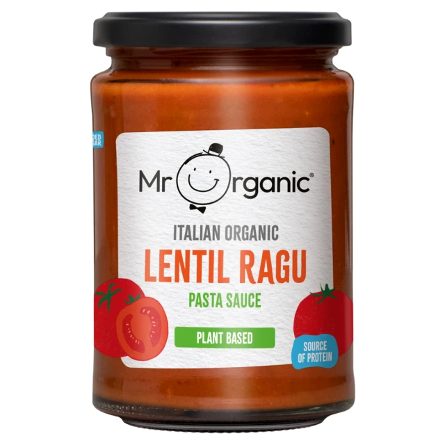 Mr Organic Italian Organic Lentil Ragu Pasta Sauce 350g