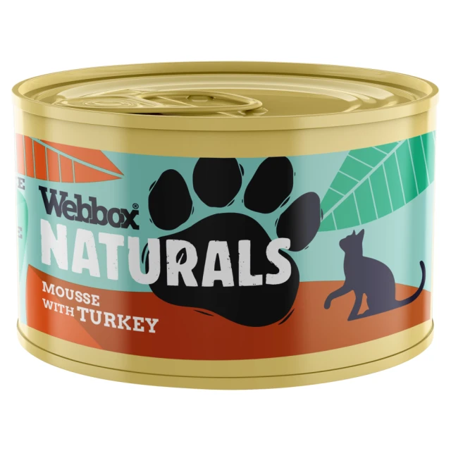 Webbox Naturals Mousse with Turkey Adult 1-7 Years 85g