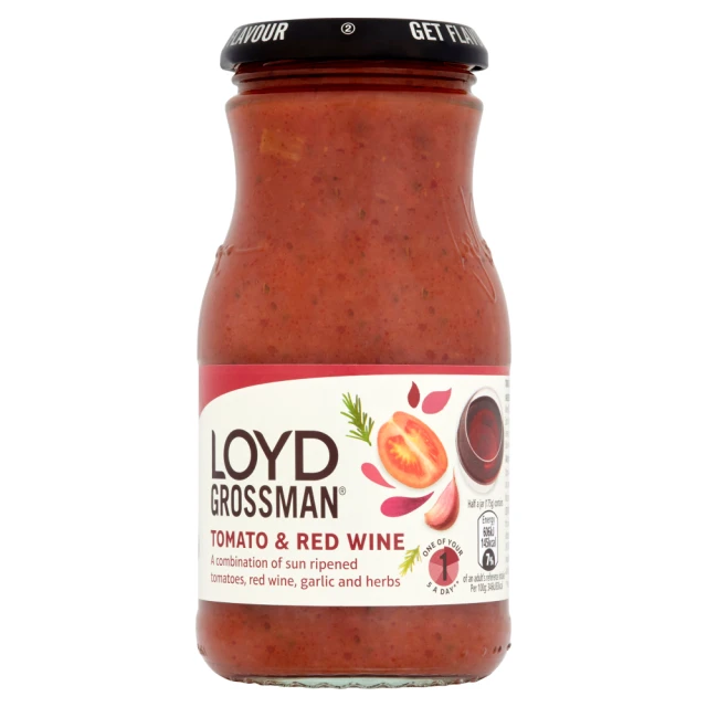 Loyd Grossman Tomato & Red Wine Pasta Sauce 350G
