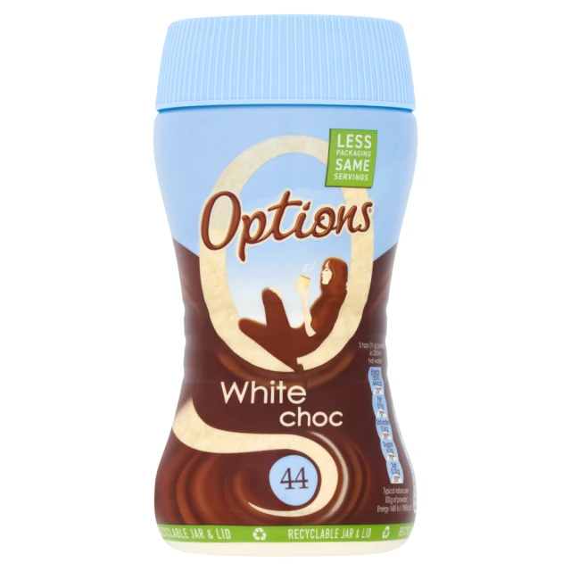 Options White Chocolate 220G