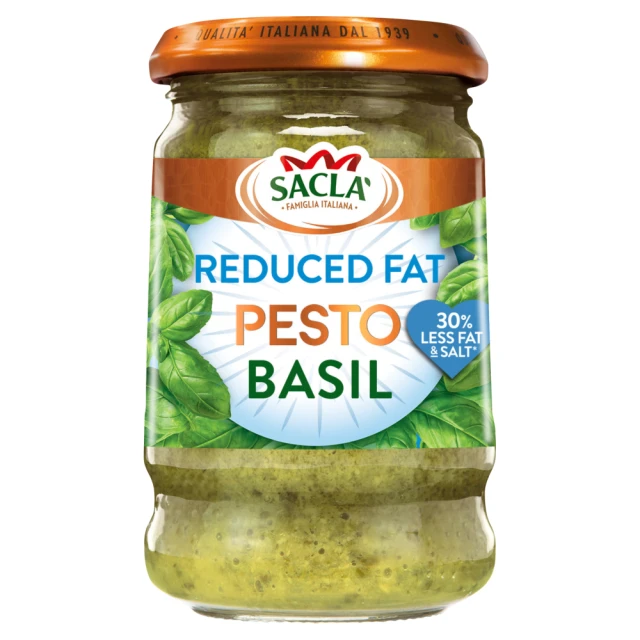 Sacla' Reduced Fat Pesto No.14 Basil 190G