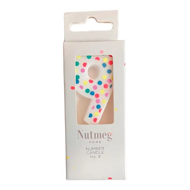 NUTMEG SPOT NUMBER CANDLE NO.9