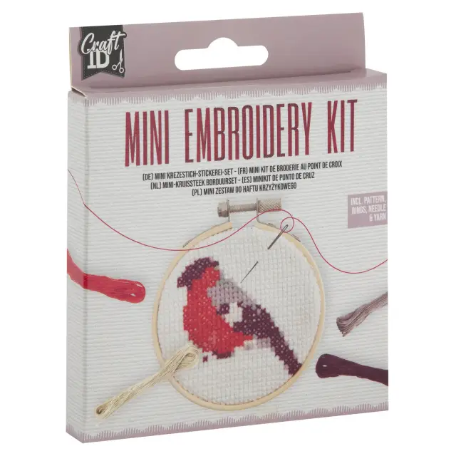 Craft ID Bird Mini Embroidery Kit