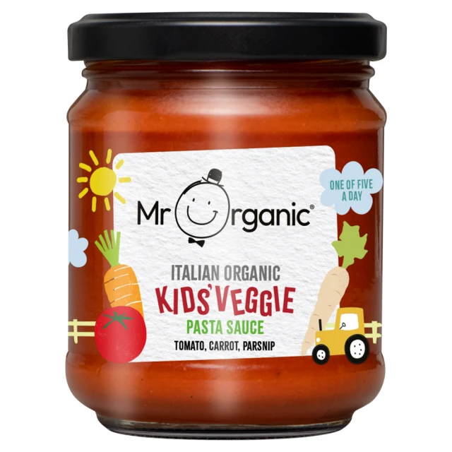 Mr Organic - Organic Tomato, Carrot, Parsnip Kids Veggie Pasta Sauce - 200g