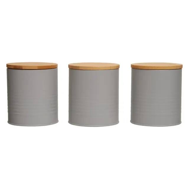 Set Of Three Alton Grey Cannisters
