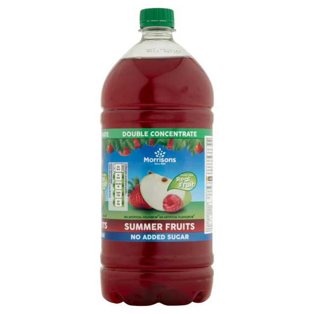 Morrisons No Added Sugar Double Concentrate Squash Summer Fruits 1.5L