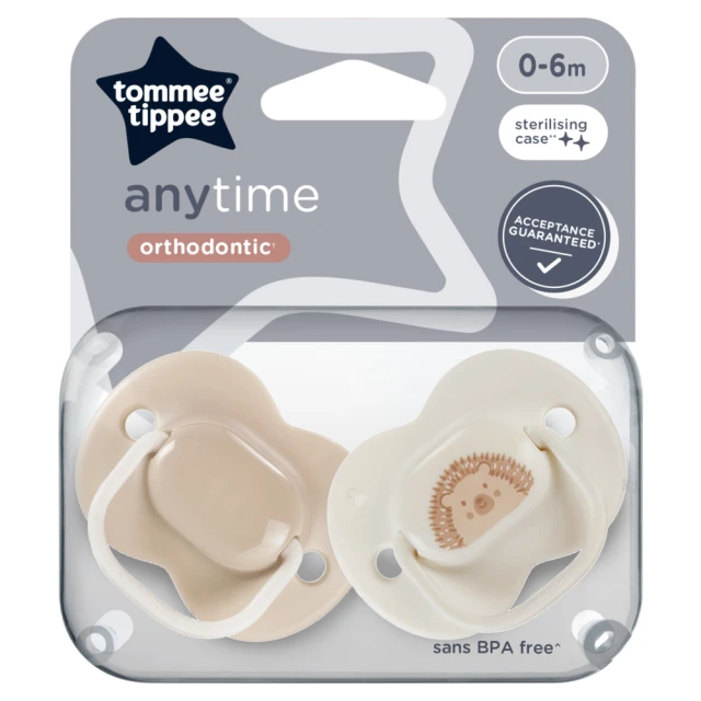 CLOSER TO NATURE 0-6 MONTHS ANYTIME SOOTHERS 2 PACK