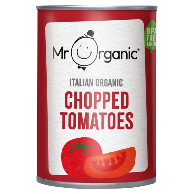 Mr Organic Italian Organic Chopped Tomatoes 400g